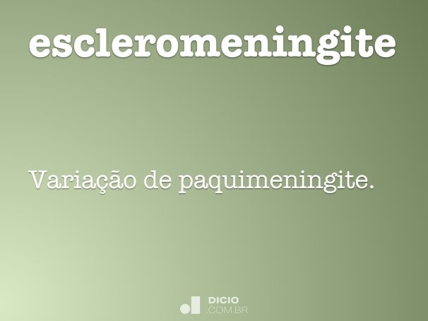 escleromeningite