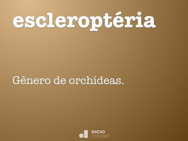 escleroptéria