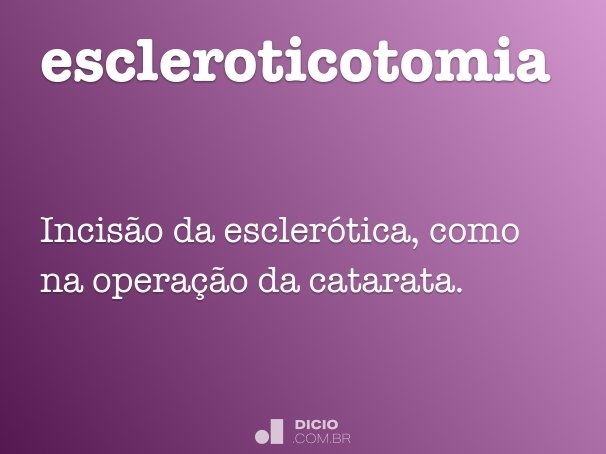 escleroticotomia