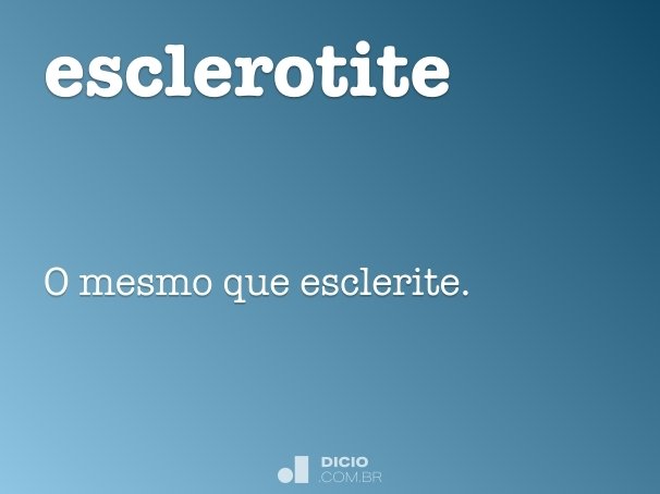 esclerotite