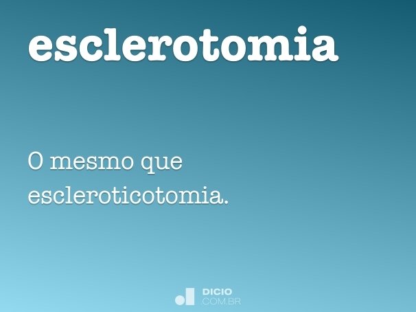 esclerotomia