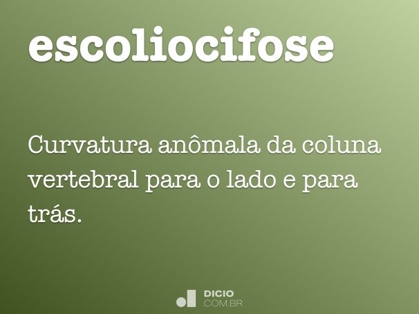 escoliocifose