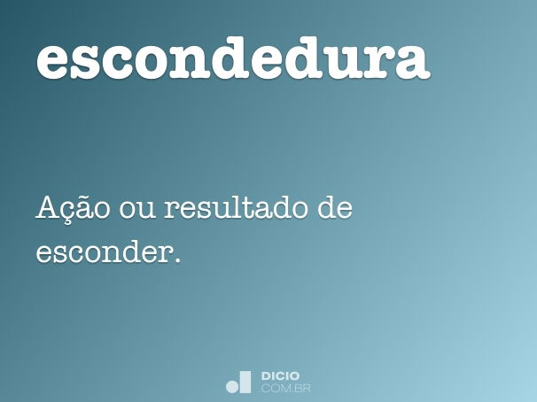 escondedura