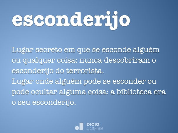 Esconder - Dicio, Dicionário Online de Português