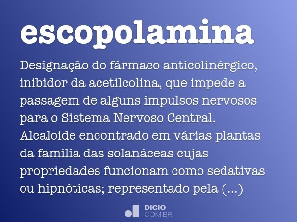 escopolamina