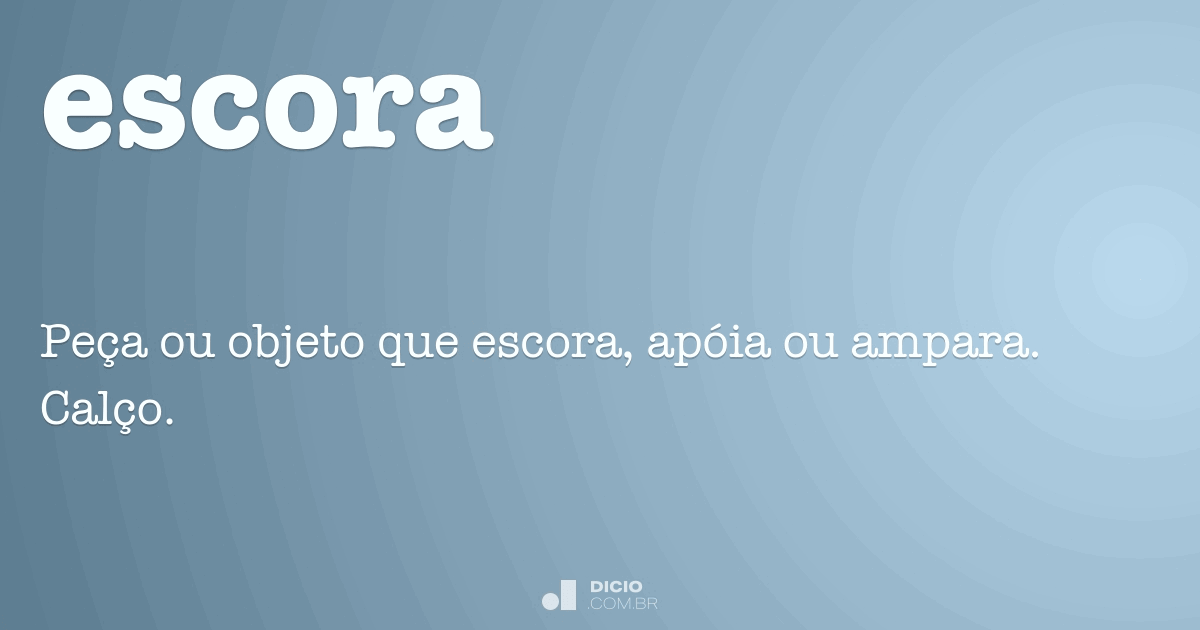 Escora Dicionário Online de Português
