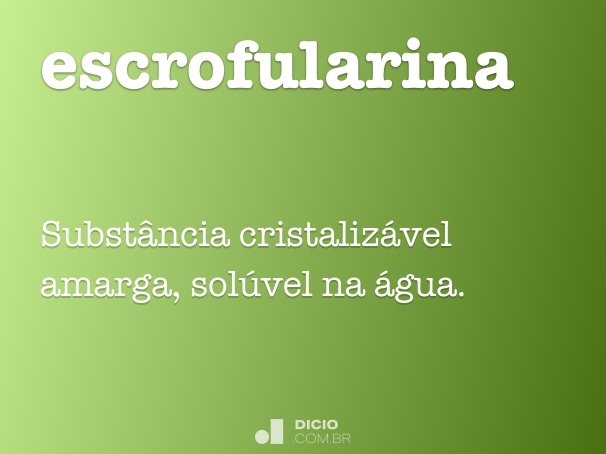 escrofularina