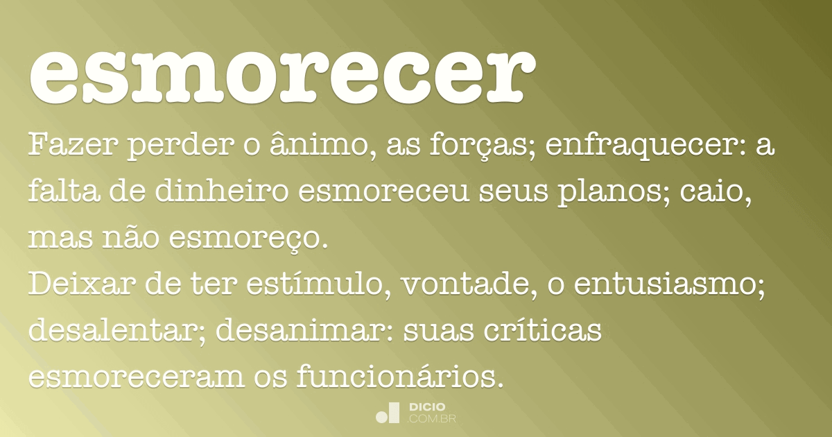 Definição de desfalecer – Meu Dicionário