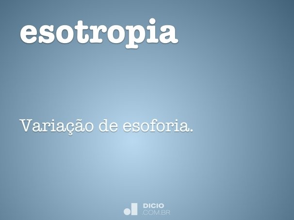 esotropia