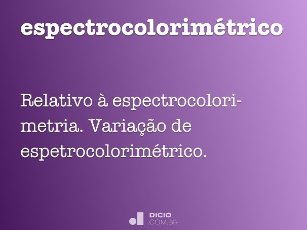 espectrocolorimétrico