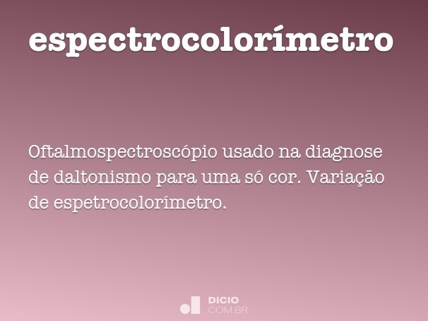 espectrocolorímetro