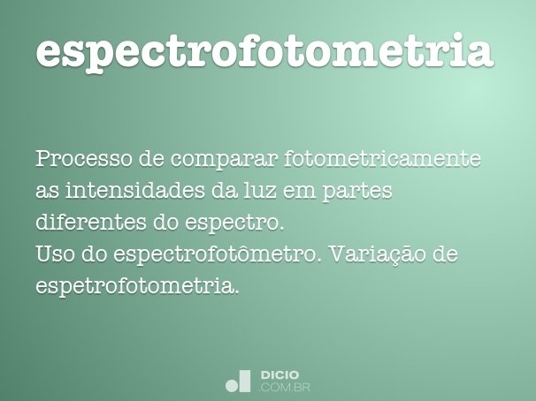 espectrofotometria