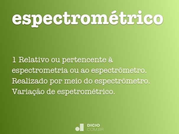 espectrométrico