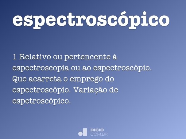 espectroscópico