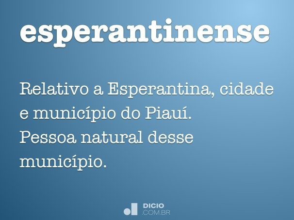 esperantinense