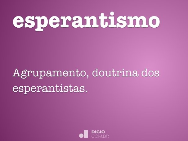 esperantismo