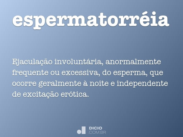 espermatorréia