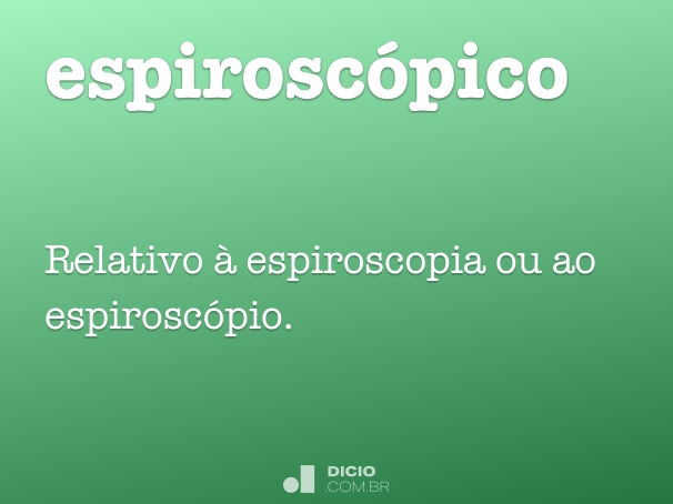 espiroscópico