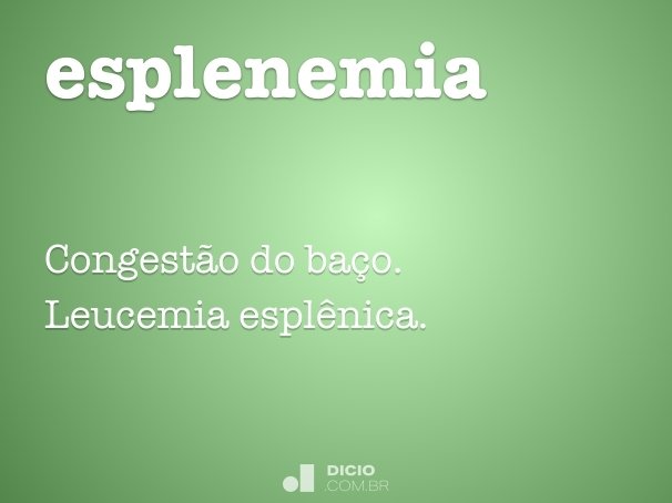 esplenemia