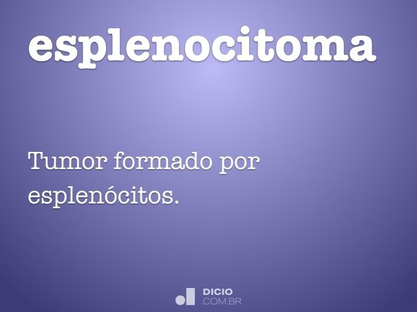 esplenocitoma