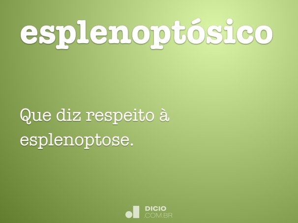 esplenoptósico