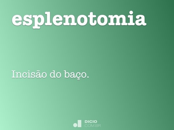 esplenotomia