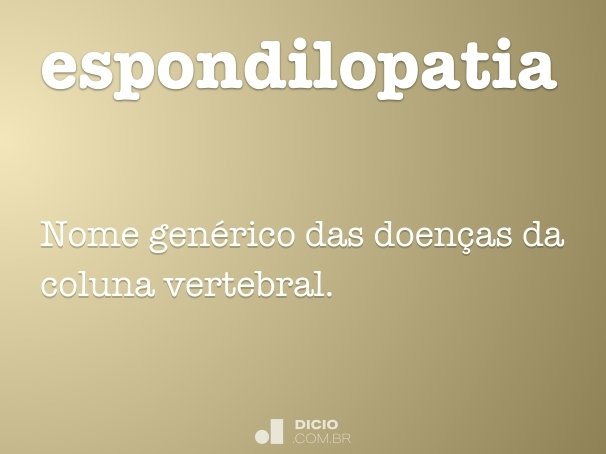 espondilopatia