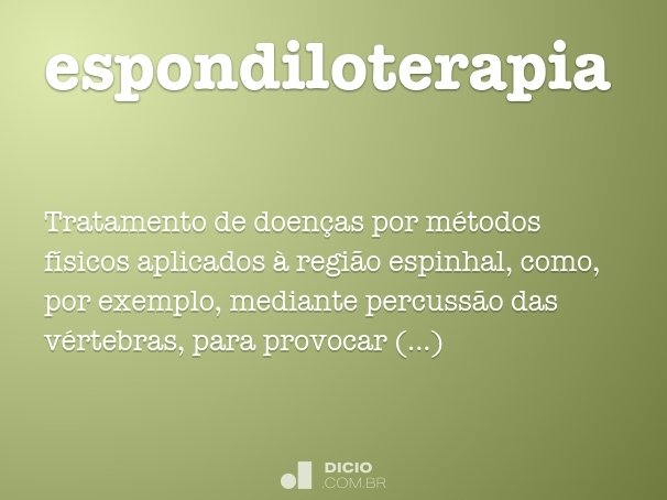 espondiloterapia