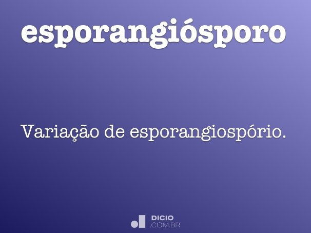 esporangiósporo