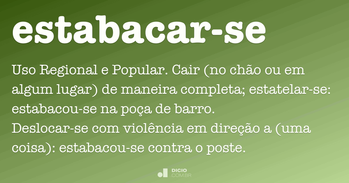 Caí - Dicio, Dicionário Online de Português