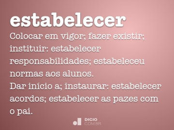 Ordenar E Estabelecer
