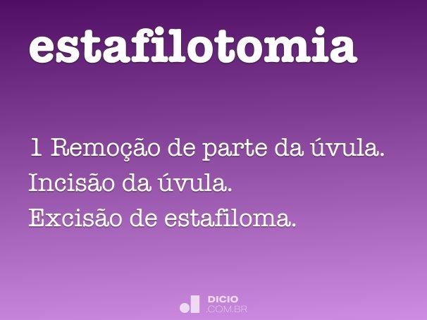 estafilotomia