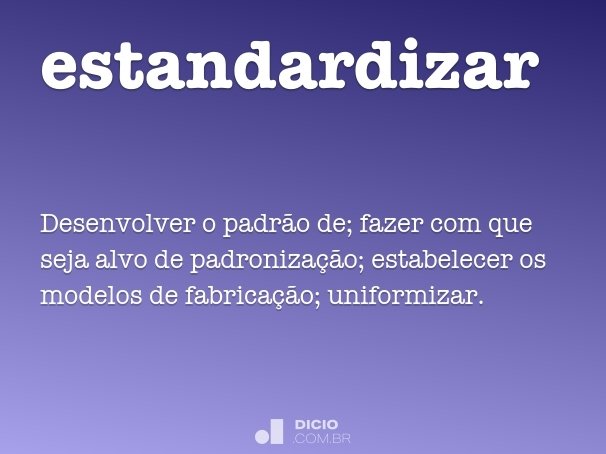 estandardizar