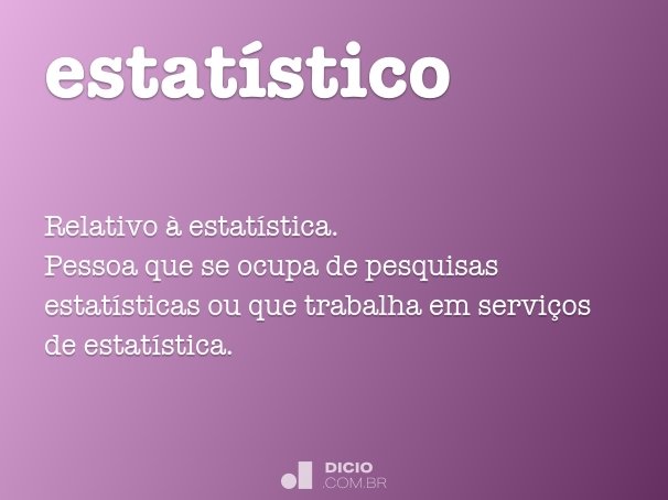 estatístico