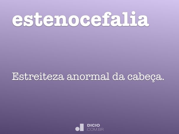 estenocefalia