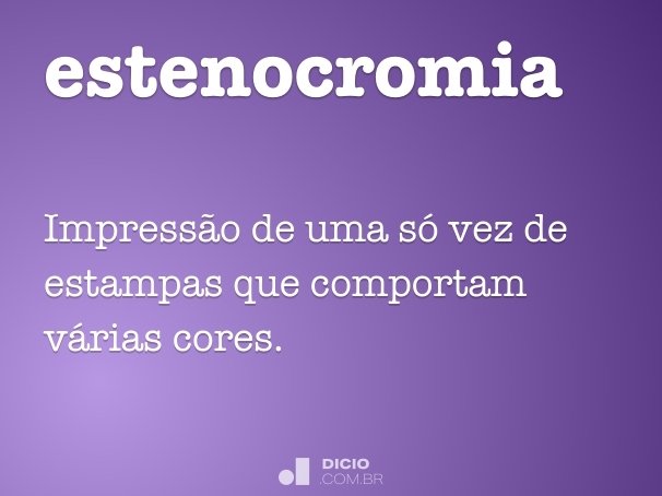 estenocromia