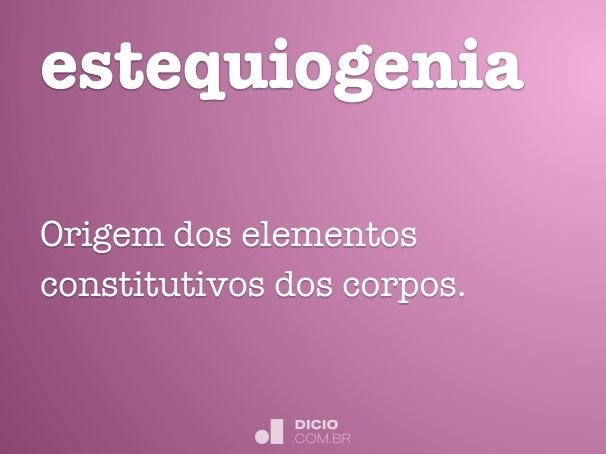 estequiogenia