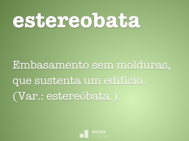 estereobata