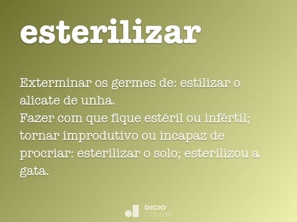 esterilizar