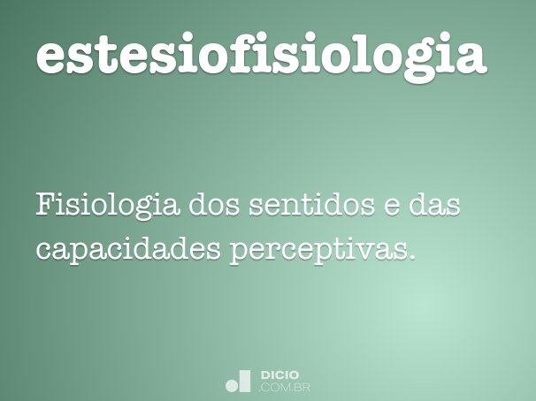 estesiofisiologia