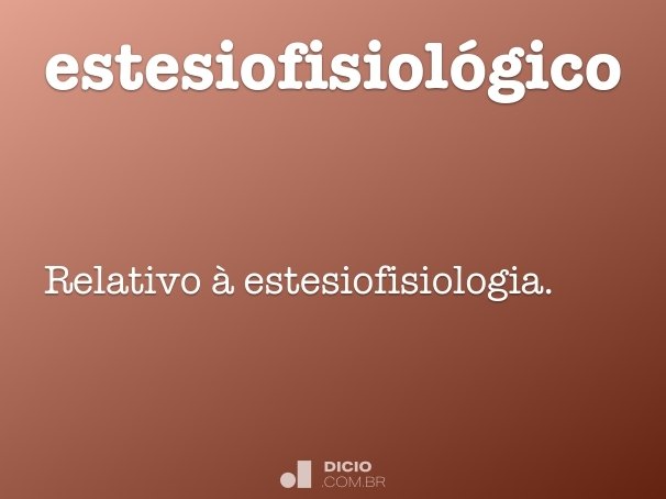 estesiofisiológico