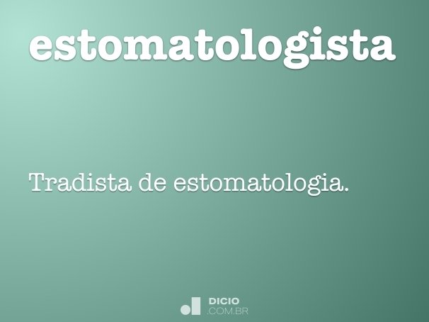 estomatologista
