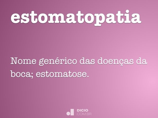 estomatopatia