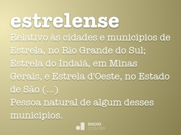 Estrelinha - Dicio, Dicionário Online de Português