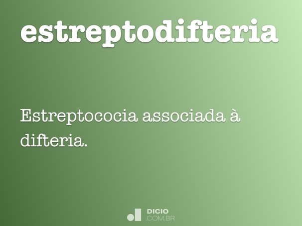 estreptodifteria