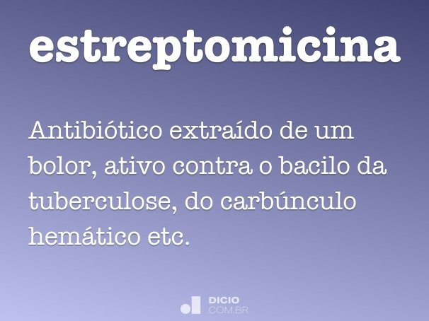 estreptomicina