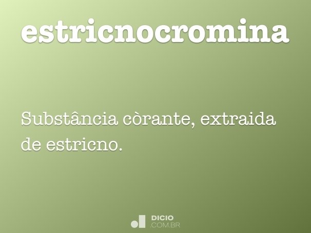 estricnocromina