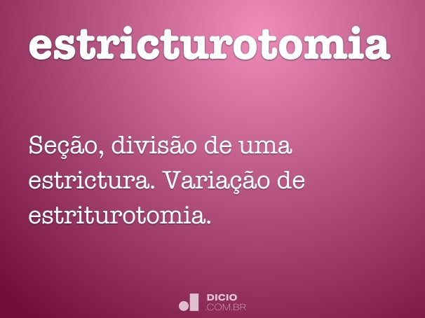 estricturotomia