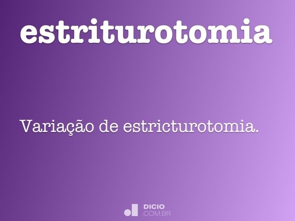 estriturotomia
