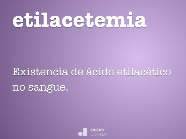 etilacetemia
